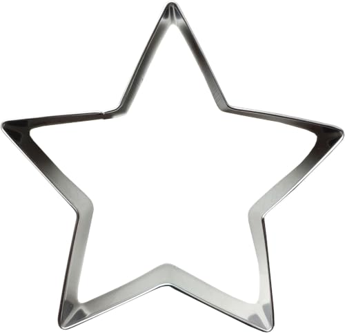5-Pack Stainless Steel Star Cookie Cutters for Baking & Cake Decorating