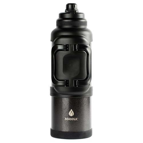 Manna Titan Gallon Jug - 135 Oz Hammered Onyx Insulated Water Bottle