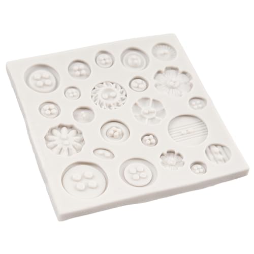 Button Fondant Silicone Mold For Chocolate Candy Cake Decoration Cupcake Topper Gum Paste Polymer Clay