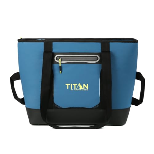 Titan 30 Can Cooler Tote Marine Blue - Keeps Ice Up to 3 Days