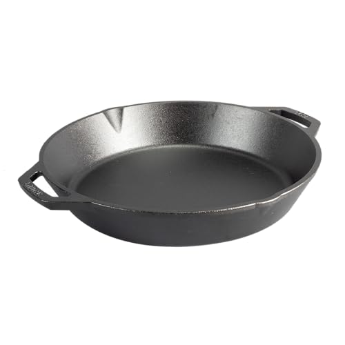 Lodge 13-Inch Pre-Seasoned Cast Iron Dual Handle Skillet - Oven & Grill Ready