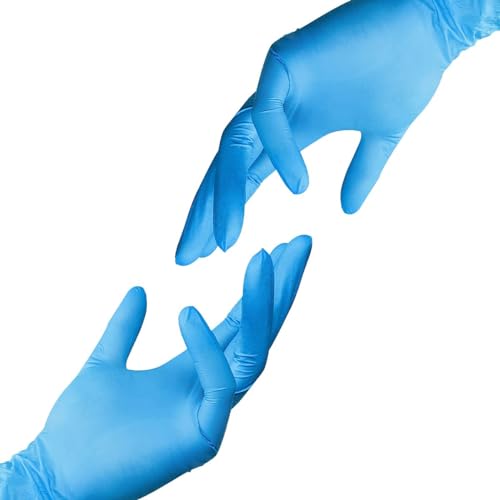 Jointown Small Vinyl Exam Gloves - Latex-Free, Powder-Free, Disposable, Blue, Case of 1,000