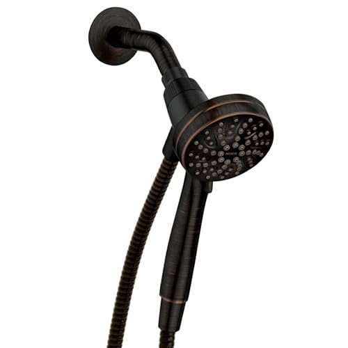 Moen Engage Magnetix Handheld Showerhead with Magnetic Docking - Mediterranean Bronze, 3.5-Inch, 6-Function, Detachable, 60 in. Hose