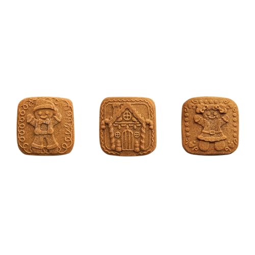 Nordic Ware Gingerbread Cookie Stamps Set of 3 - Cast Aluminum Holiday Cookie Press