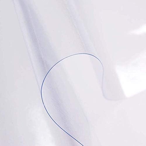 sancua Clear Plastic 100% Waterproof Tablecloth - 60 x 84 Inch - Vinyl PVC Rectangle Table Cloth Protector Oil Spill Proof Wipe Clean Table Cover for Dining Tables, Parties & Camping, Crystal Clear