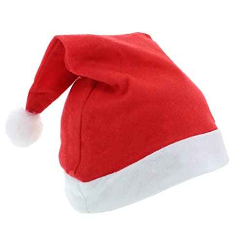 Motique Accessories Christmas Hat with Glitter Xmas Santa Holiday Hat for Teens & Adults
