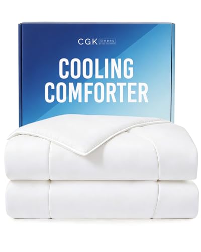 CGK Unlimited Cooling Comforter King White 104x90 Summer Bed Blanket