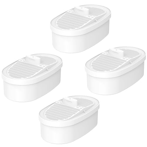 WTFRZERO Replacement Water Filter for Waterdrop WD-PF-01A Plus - White, Pack of 4 - Long-Lasting 3-Month Filter for Waterdrop Pitchers