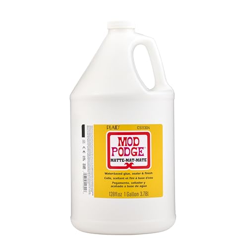 Mod Podge Waterbase Sealer Glue & Finish 128 fl oz Matte - Multi-Purpose Craft Adhesive