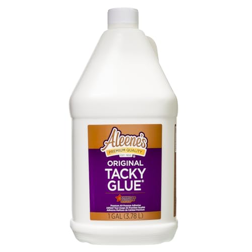 Aleene's Original Tacky Glue 128 Fl Oz Gallon - All Purpose Craft Adhesive, Dries Clear & Fast — Refills