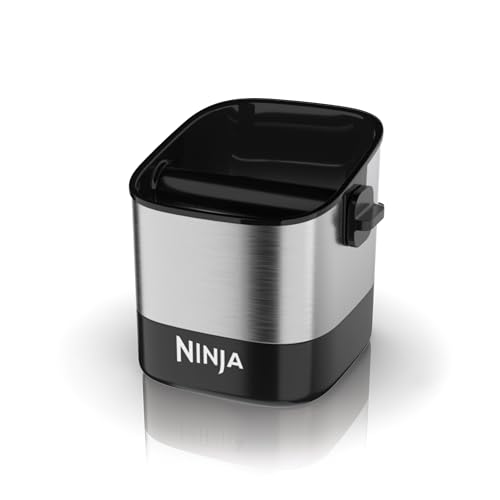 Ninja Luxe Café Knock Box - Holds 10 Double Shot Pucks - 5.65 x 5.63 x 5.76 Inches