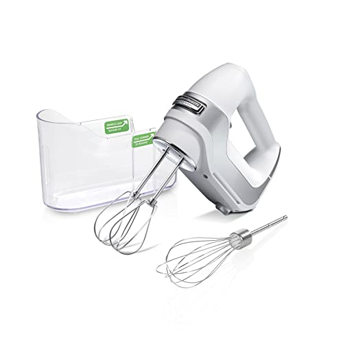 Hamilton Beach Professional 5-Speed Electric Hand Mixer White with Storage Case