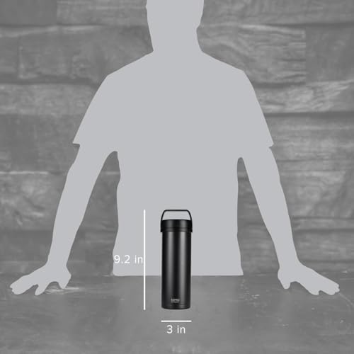 ESPRO Go P0 Insulated French Press Coffee Maker - Matte Meteorite Black 16oz