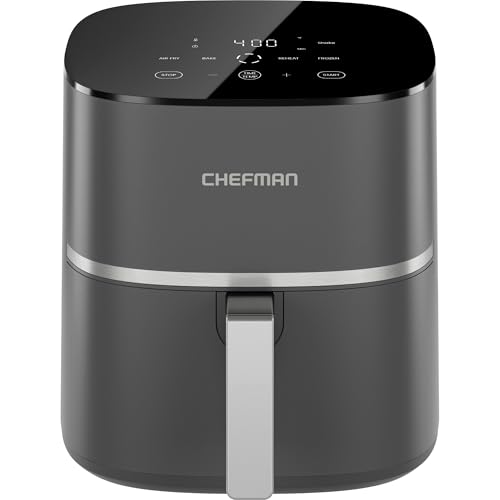 Chefman TurboX 4-in-1 Air Fryer 5 Quart - Crispy Fries, Chicken, Wings