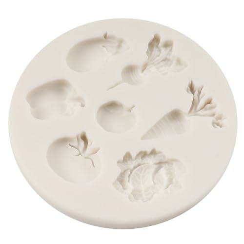QDMOLDS Style G Vegetable Silicone Fondant Mold for Cakes & Crafts
