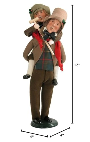 Byers' Choice Bob Cratchit & Tiny Tim Christmas Figurine - Handcrafted Holiday Decor