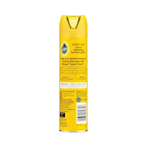 Furniture Polish Spray with Lemon Scent - 9.7 Oz Aerosol, Pack of 6