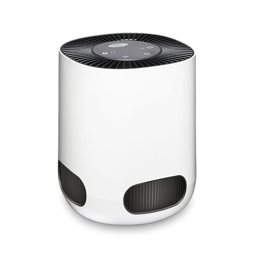 Small Room Air Purifier with True HEPA Filter - Up to 200 Sq Ft, White