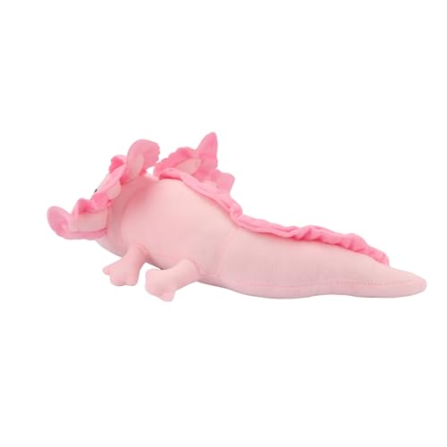 Pink Realistic Axolotl Plush Toy 17.7", Adorable Soft Salamander Stuffed Animal, Ultra-Soft Hugging Plushies Pillow, Ideal Gift for Kids, Girls, Boys, Birthday Holiday Christmas