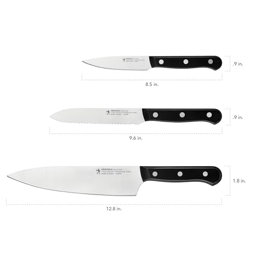 Henckels Solution 3-Piece 8-Inch Chef Knife Set with Razor-Sharp Blades