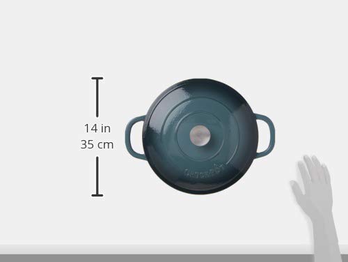 Crock-Pot Artisan 5 Qt Enameled Cast Iron Braiser with Lid - Slate Gray