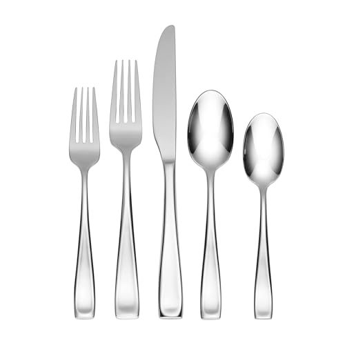20-Piece Flatware Set for 4 - Mirror Finish Stainless Steel Dinnerware