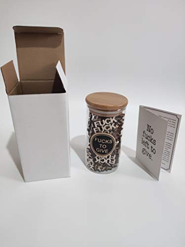 Langjitianya 13oz F**ks to Give Jar - Funny Gag Gift for Friends, Office