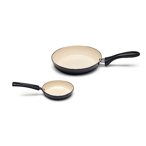 11-Piece Non-Stick Ceramic Cookware Set with Glass Lids - Dishwasher & Oven Safe