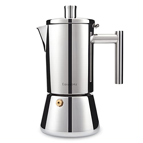 Stainless Steel 4-Cup Stovetop Espresso Maker - Silver / 6.8 oz