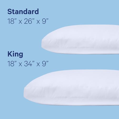 Casper Sleep Original King Pillow - Medium-Soft Down-Alternative Bed Pillow