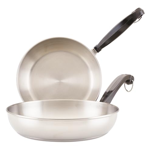 Farberware Classic Series Stainless Steel Skillet Set - 8.25 & 10 Inch Frying Pans