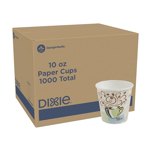 10 oz Insulated Paper Coffee Cups - Disposable Hot & Cold Drinkware, 1000 Count
