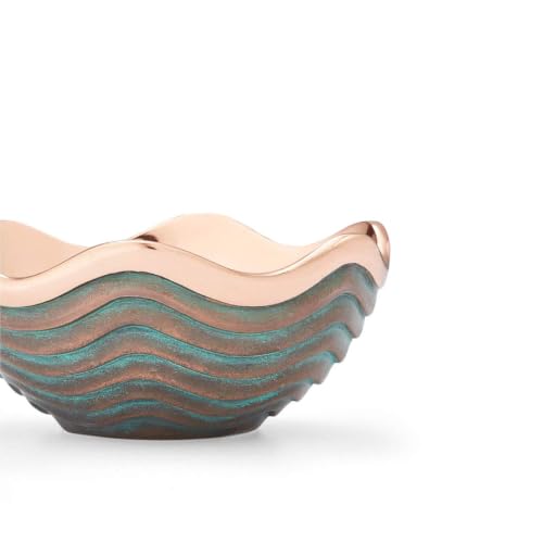 Copper Canyon Fruit Bowl - 7-Inch Decorative Salad & Vegetable Serving Bowl