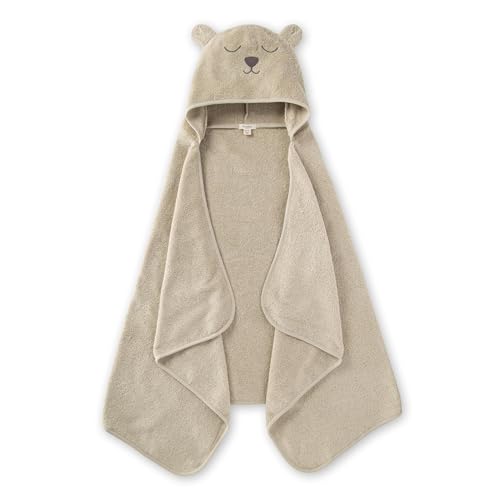 Burt's Bees Baby Hooded Animal Towels - Bear, Organic Cotton Toddler Bath Towel