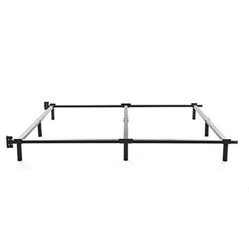 Queen Size Metal Bed Frame-7 Inch Heavy Duty Bedframe, 9-Leg Support