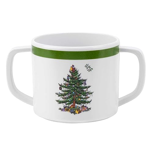 Spode Christmas Tree 3-Piece Children's Dinnerware Set - 10 Oz Melamine (Christmas Tree Melamine 3 Piece Set)