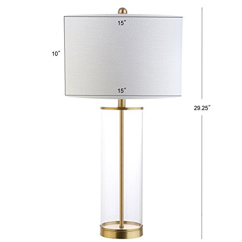 Glass and Brass Table Lamp - Clear/Brass Gold, 29.25 Inch by Jonathan Y (Variation of THIS listing)