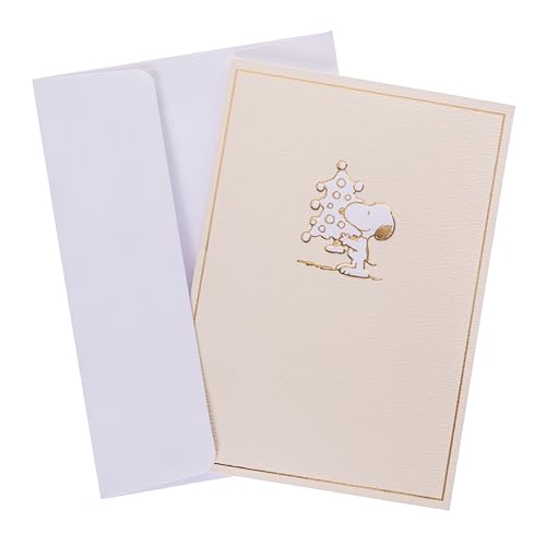 Graphique Peanuts Tree Christmas Cards Pack of 15 with Envelopes – Blank Inside, La Petite Press Collection Boxed Set