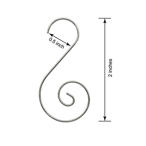 Christmas Ornaments Hooks Christmas Tree Hanger Great for Christmastree Decoration - 120 / Silver