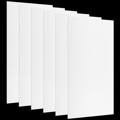 Pushglossy 6 Pack Fluorescent Light Covers 23.75x47.75 inch Milky White Ceiling Diffusers