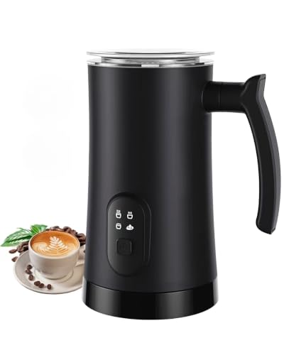 Milk Frother and Steamer 4-in-1 Electric Foam Maker - Black