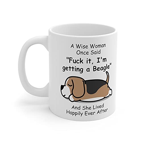 Funny Beagle Mug for Dog Moms - 11oz White Ceramic Coffee Cup Gift