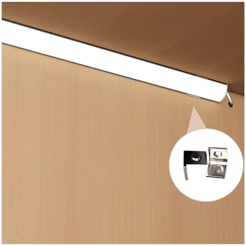 UV Resistant LED Strip Channel Kit - 6.56FT V Shape Aluminum Profiles with Frosted Diffuser, Corner Connector, 10-Pack