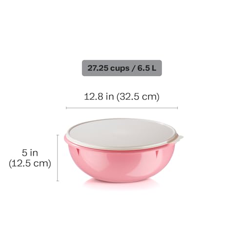 Pink Mixing Bowl 1.7 Gallon - Tupperware Fix-N-Mix Vintage Kitchen Essential