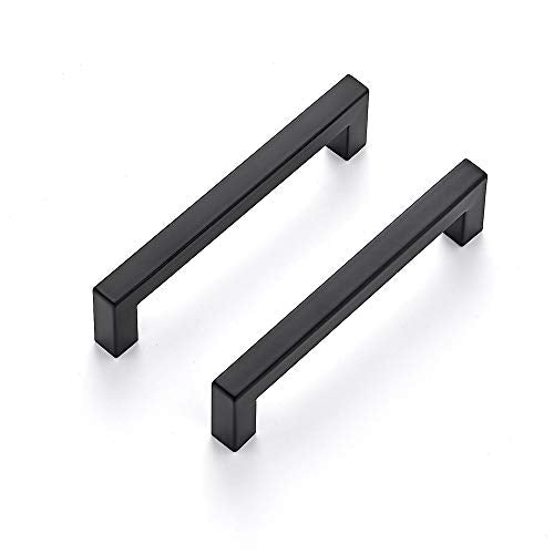 Ravinte Matte Black Square Cabinet Handles 5 Inch Drawer Pulls - 30 Pack