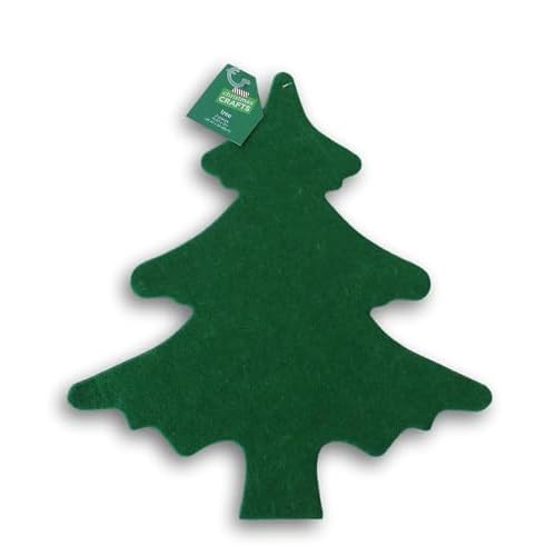 Large Christmas Tree Cutouts for Holiday Kids Crafts - Felt Shapes - 12 Inches - 2 Count