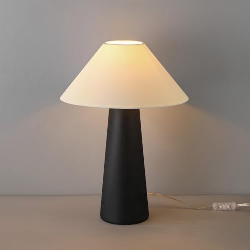 Globe Electric Novogratz 18" Black Ceramic Table Lamp with Fabric Shade