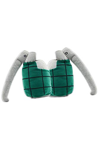 Verycos 2pcs Plush Hands Gloves - Green Handmade Plushies for Kids