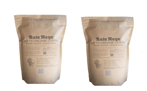 Organic Medium Roast Whole Bean Coffee - 2 Pack, 4.4 Lbs, Fair Trade Certified