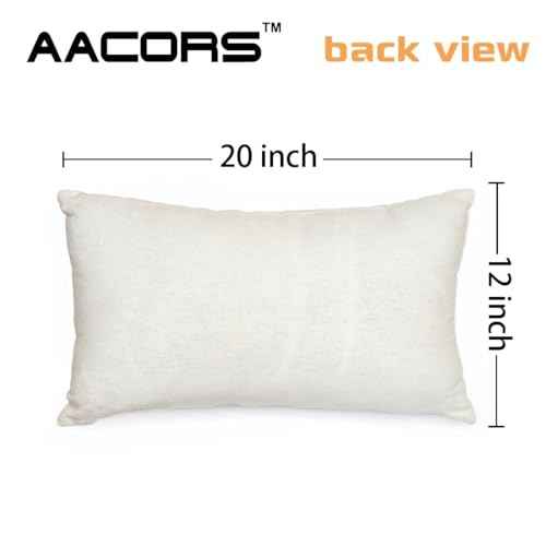 AACORS Christmas Pillow Cover 12X20 Inch Christmas Trees Snowflake Decorations Winter Pillow Case Decor for Home Sofa Couch£¨Green£© AA038-12